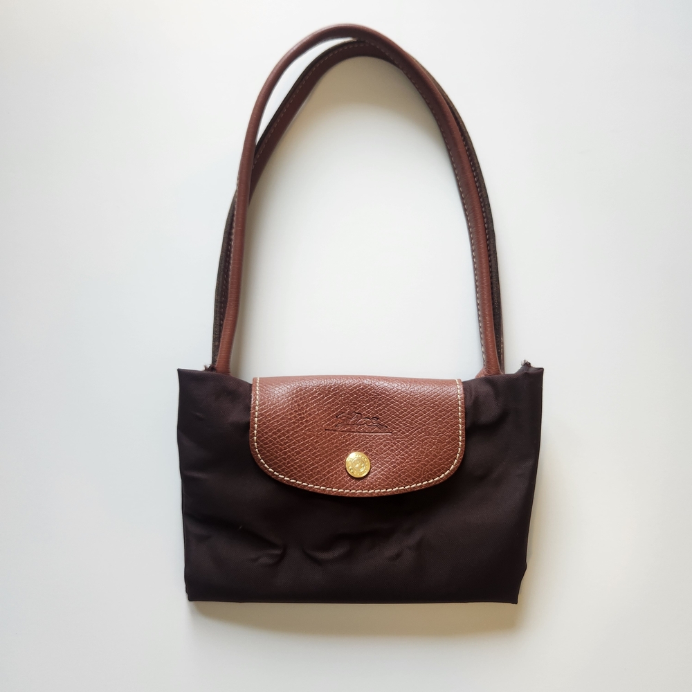 Longchamp Nylon And Leather Brown Women's Totw